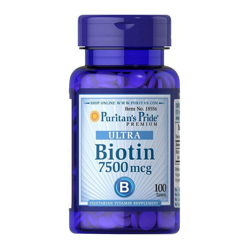 Puritan’s Pride Ultra Biotin 7500 mcg (100 tabs)
