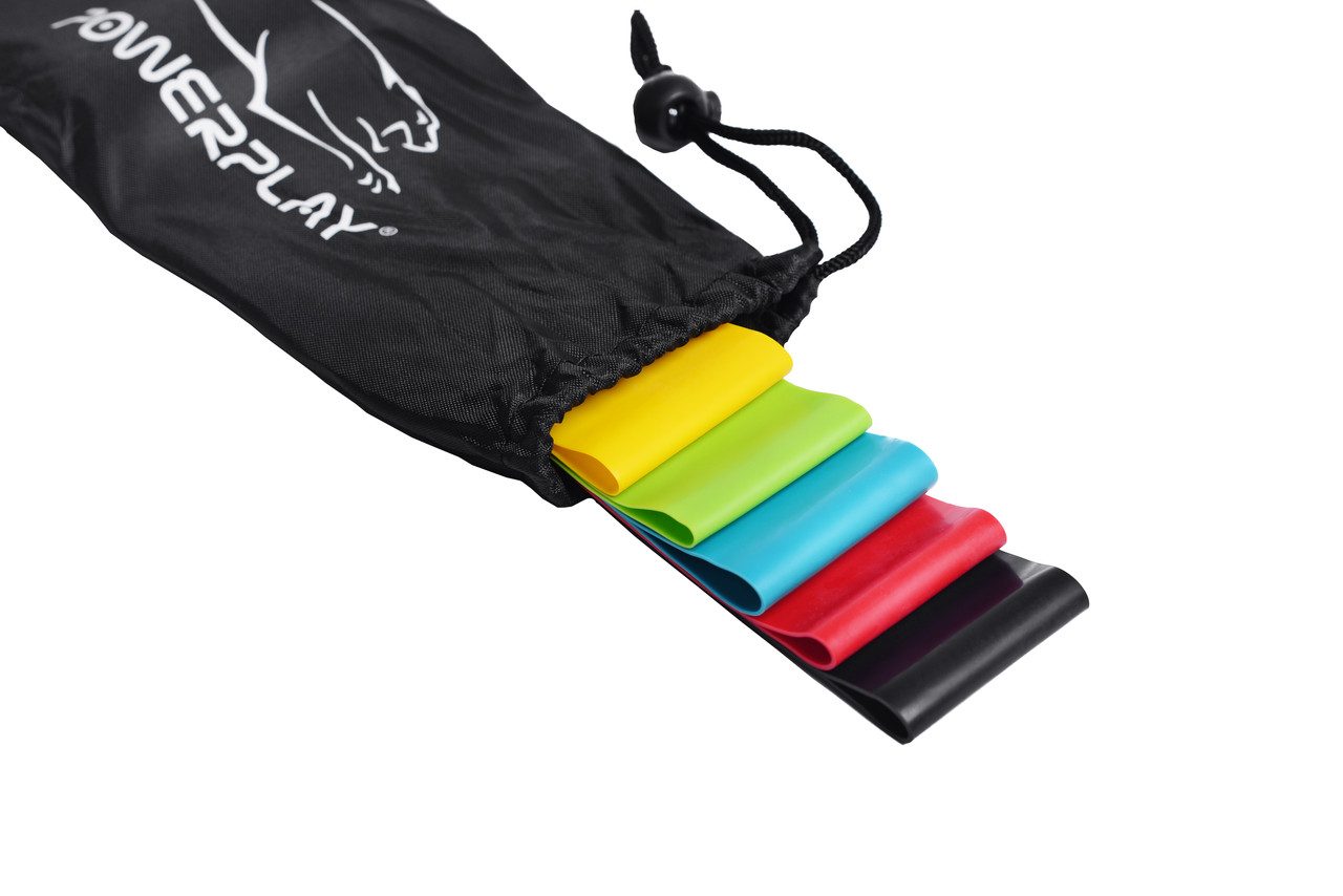 Резинки для фітнесу PowerPlay 4113 Mini Power Band Set набір із 5 шт. (від 1 до 20 кг)