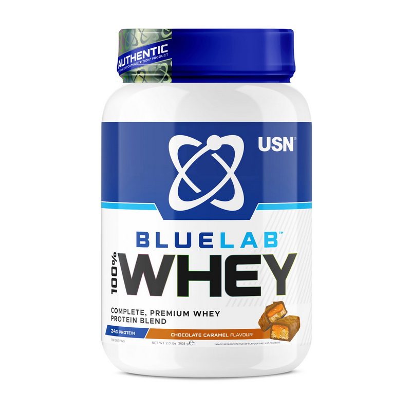 USN Blue Lab 100% Whey (908 g, chocolate caramel)