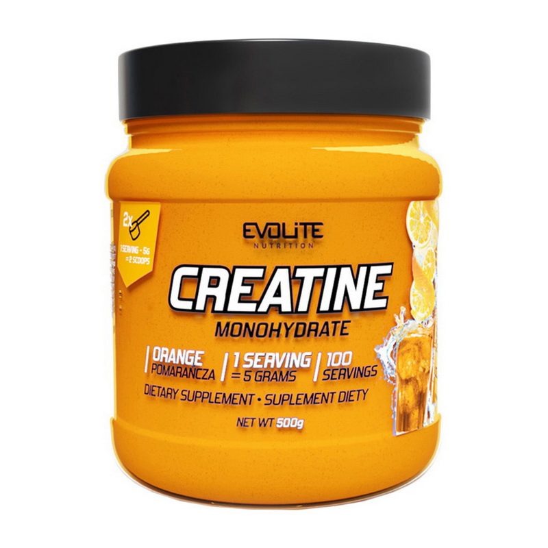 Evolite Nutrition Creatine Monohydrate (500 g, orange)