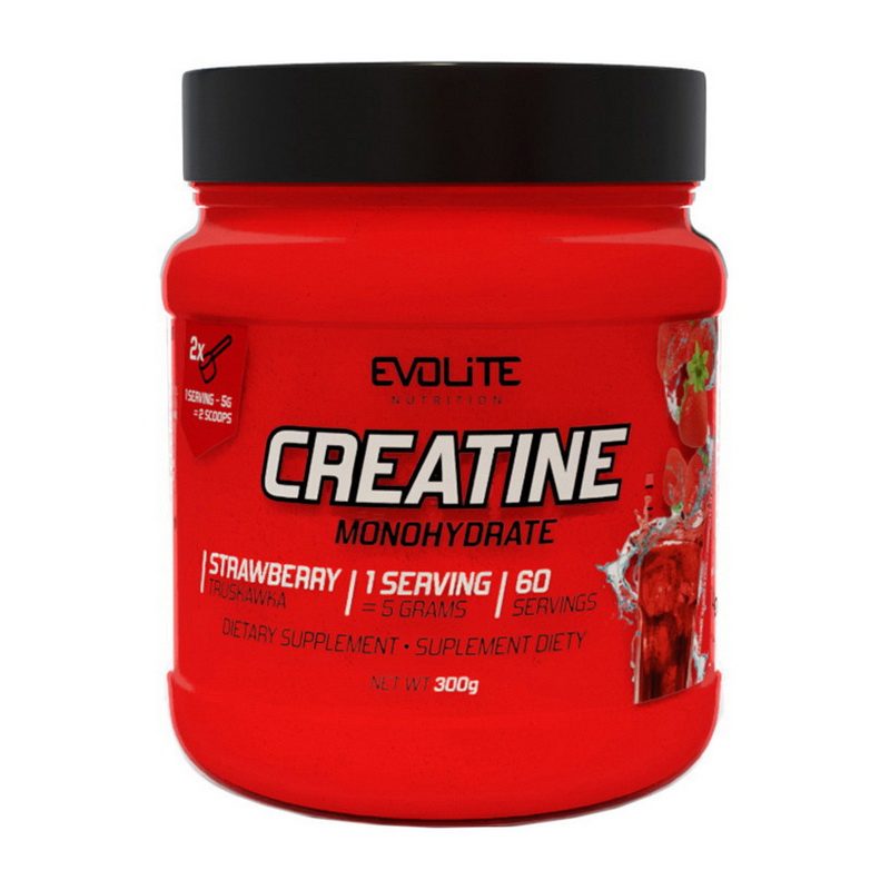 Evolite Nutrition Creatine Monohydrate (300 g, strawberry)