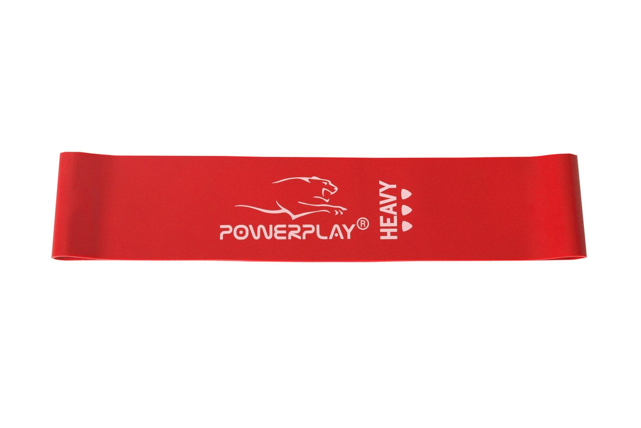 Резинка для фітнесу PowerPlay 4114 Mini Power Band 1.2мм. Heavy Червона (12-15кг)
