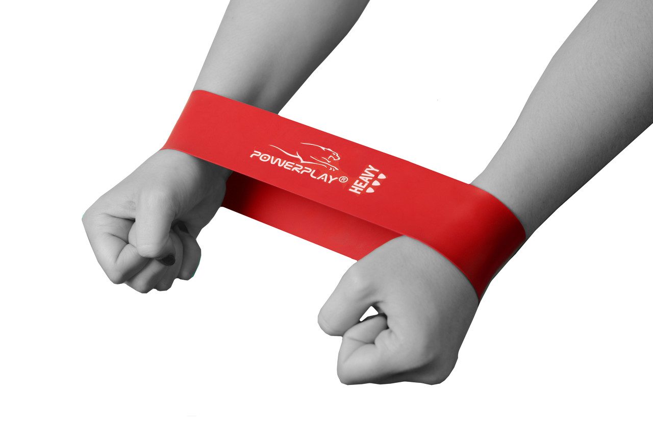 Резинка для фітнесу PowerPlay 4114 Mini Power Band 1.2мм. Heavy Червона (12-15кг)