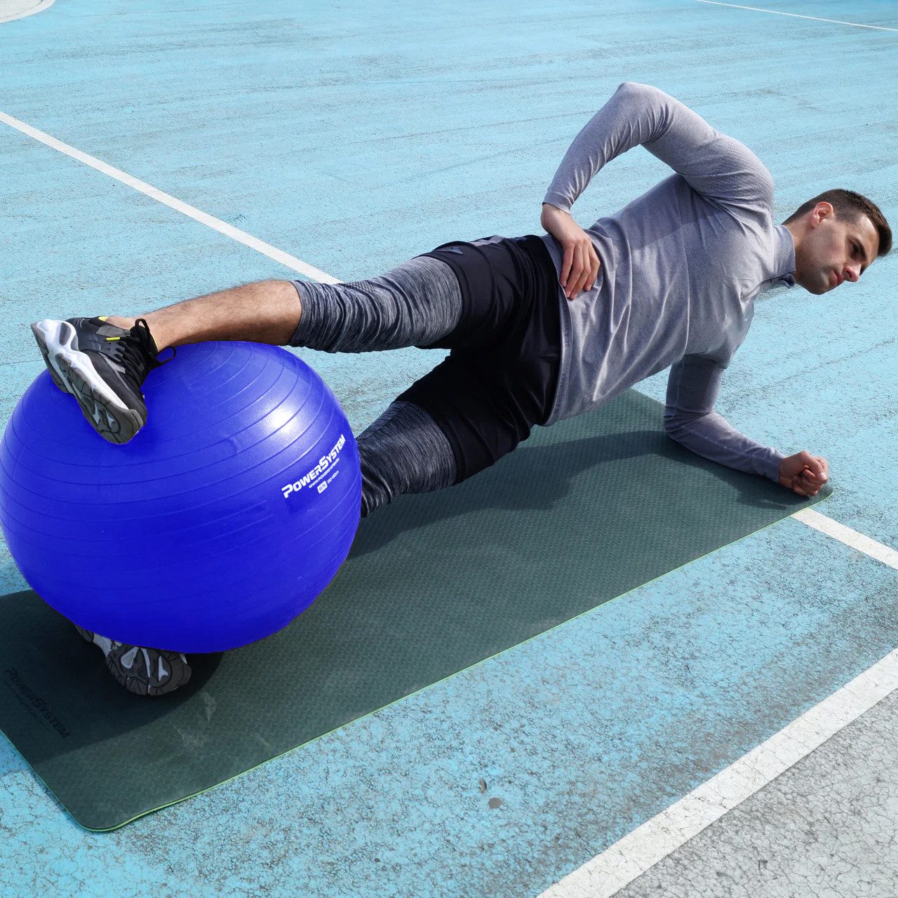 М’яч для фітнесу (фітбол) Power System PS-4018 Ø85 cm PRO Gymball Blue