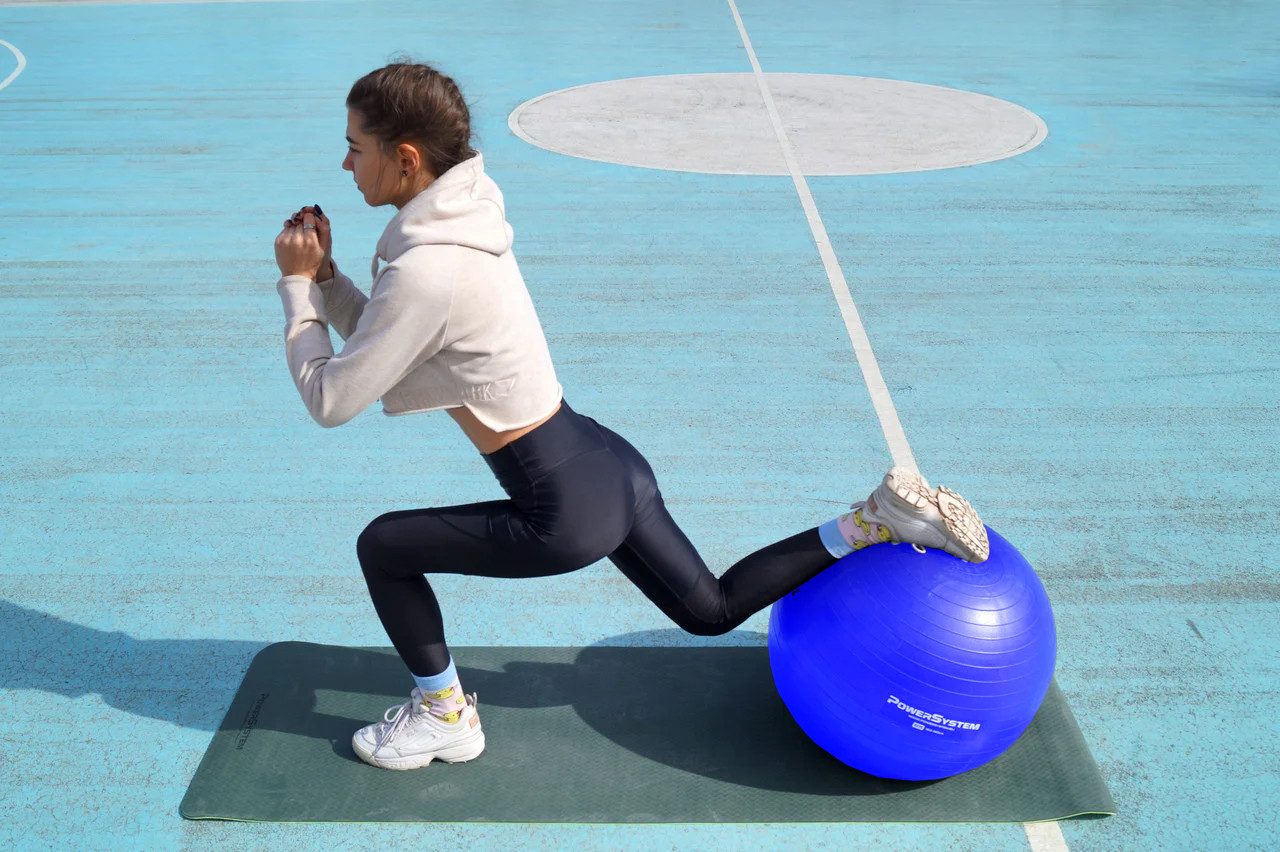 М’яч для фітнесу (фітбол) Power System PS-4018 Ø85 cm PRO Gymball Blue