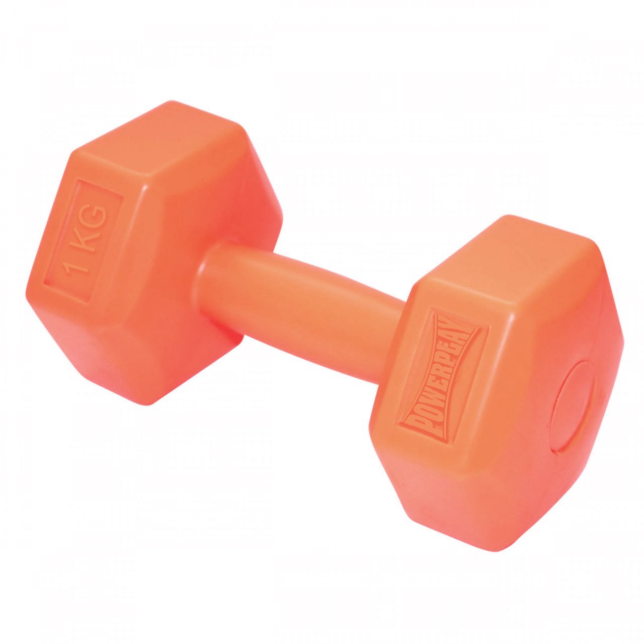 Гантелі композитні PowerPlay 4124 Hercules 2*1 кг. Помаранчеві (пара – 2шт.)