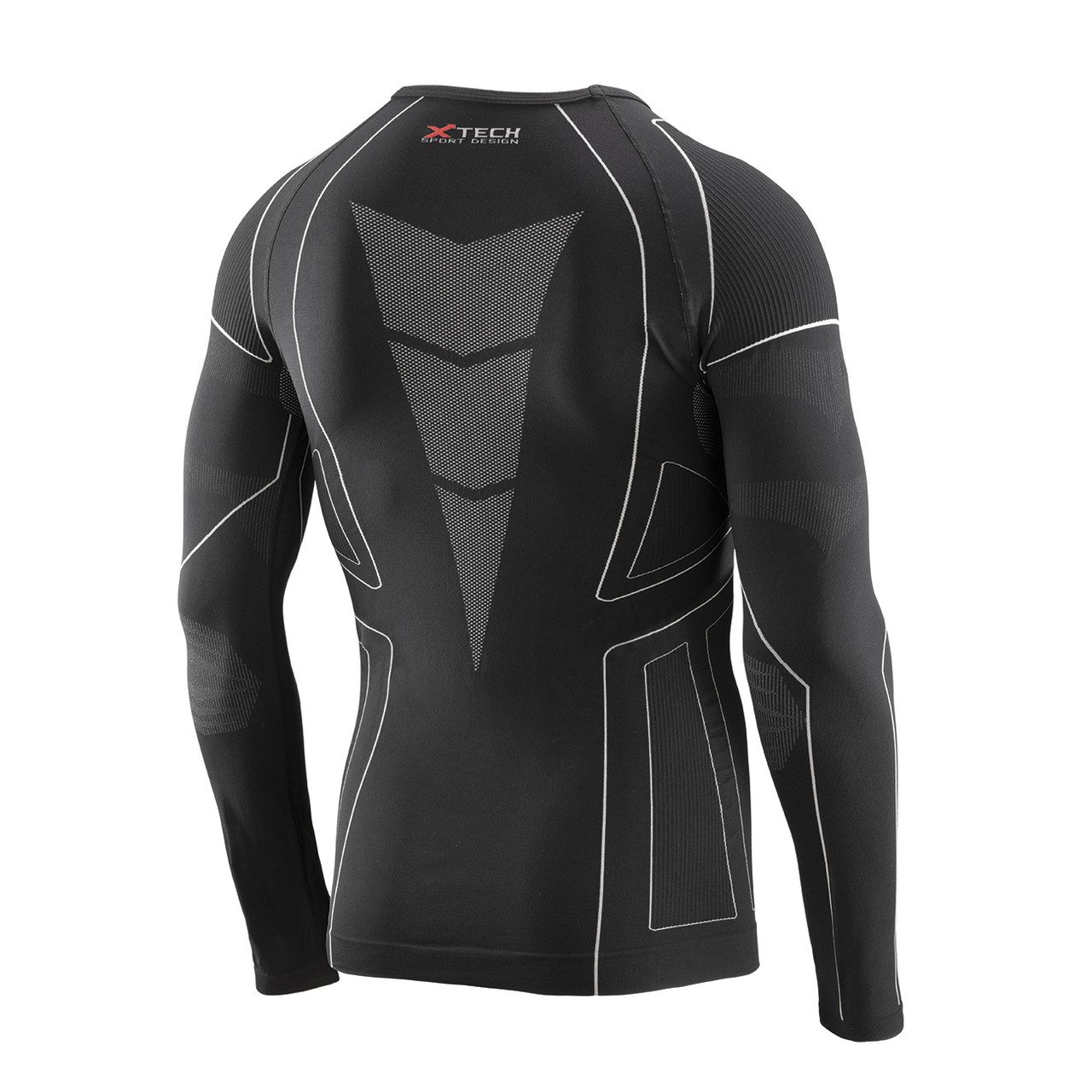Термокофта (лонгслів) X TECH Maglia Race 3 Munica Lunga giroc Nero XXL/XXXL Чорна