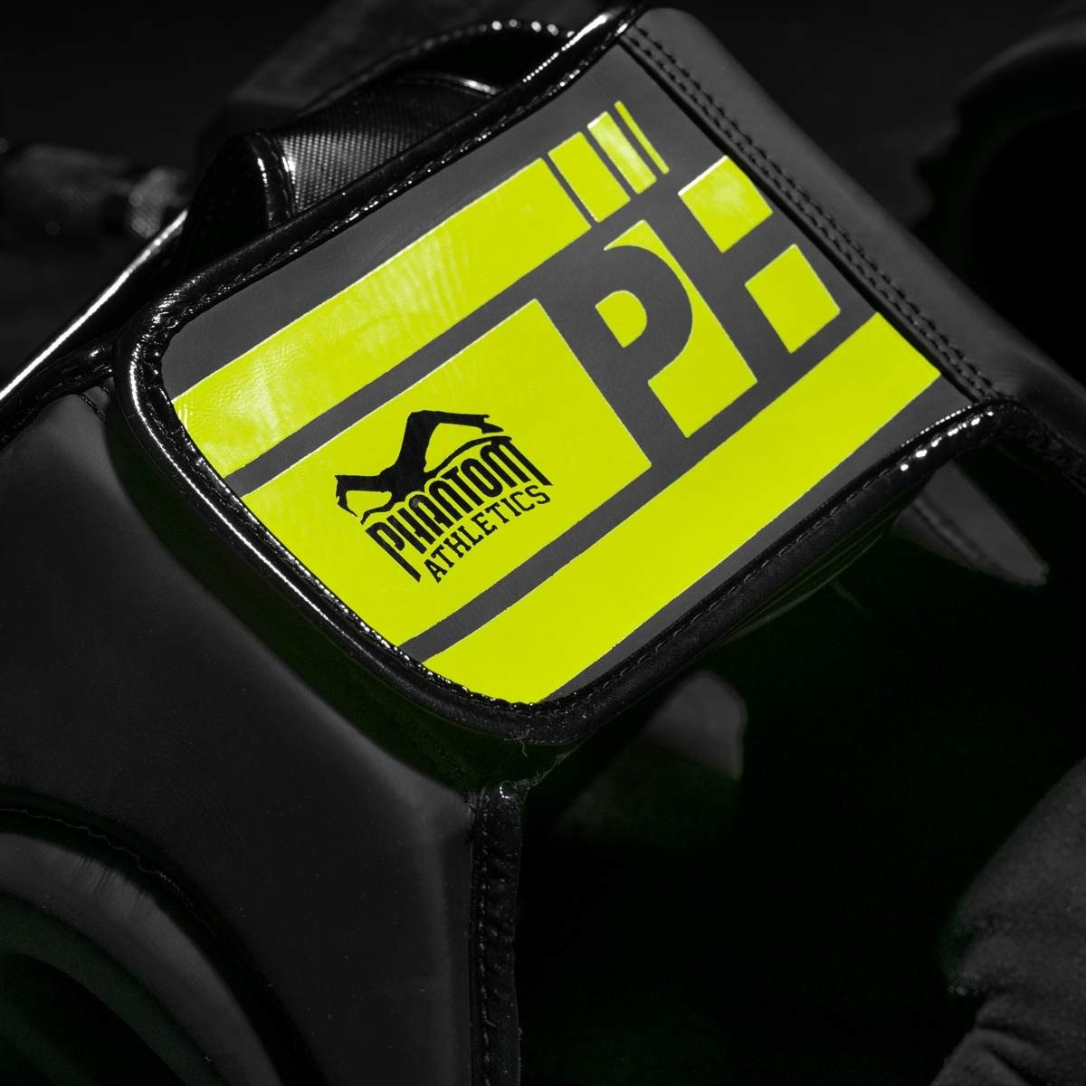 Боксерський шолом Phantom APEX Full Face Neon One Size Black/Yellow