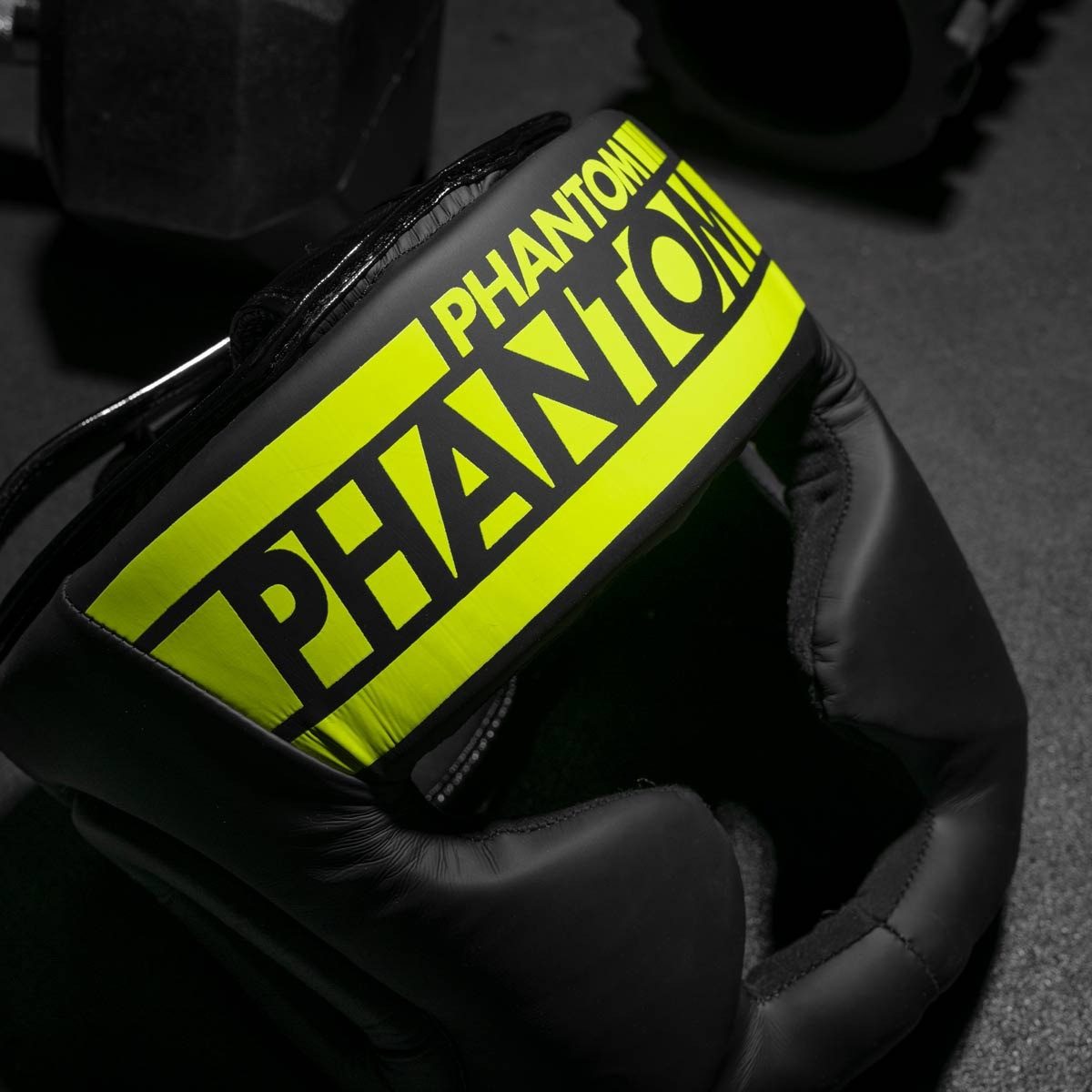 Боксерський шолом Phantom APEX Full Face Neon One Size Black/Yellow