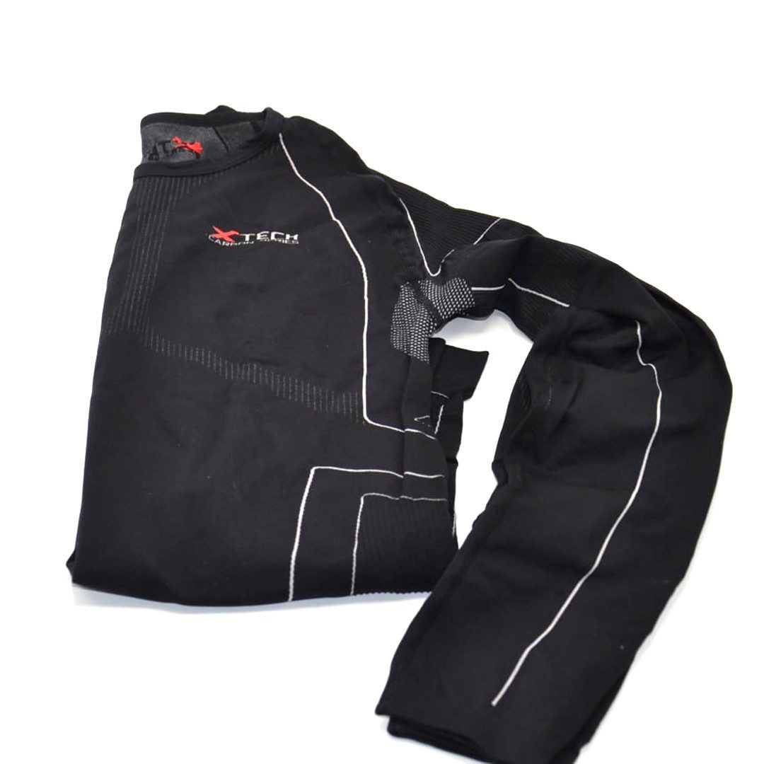 Термокофта (лонгслів) X TECH Maglia Race 3 Munica Lunga giroc Nero XXL/XXXL Чорна