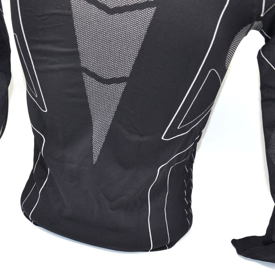 Термокофта (лонгслів) X TECH Maglia Race 3 Munica Lunga giroc Nero XXL/XXXL Чорна
