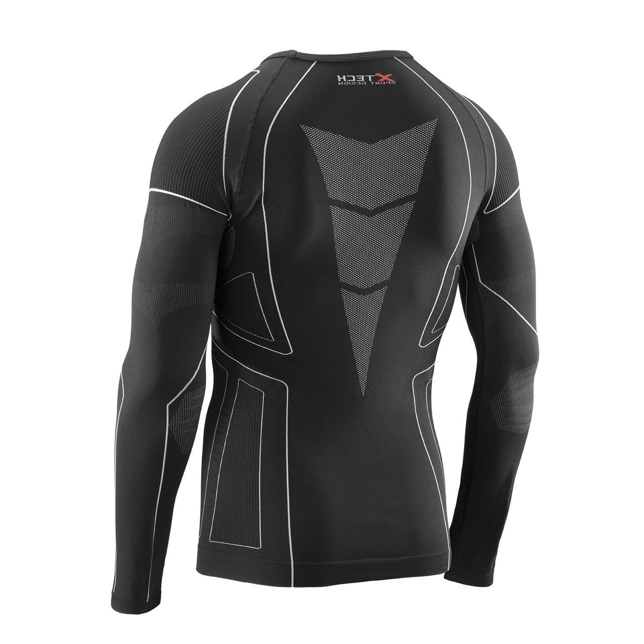 Термокофта (лонгслів) X TECH Maglia Race 3 Munica Lunga giroc Nero XXL/XXXL Чорна