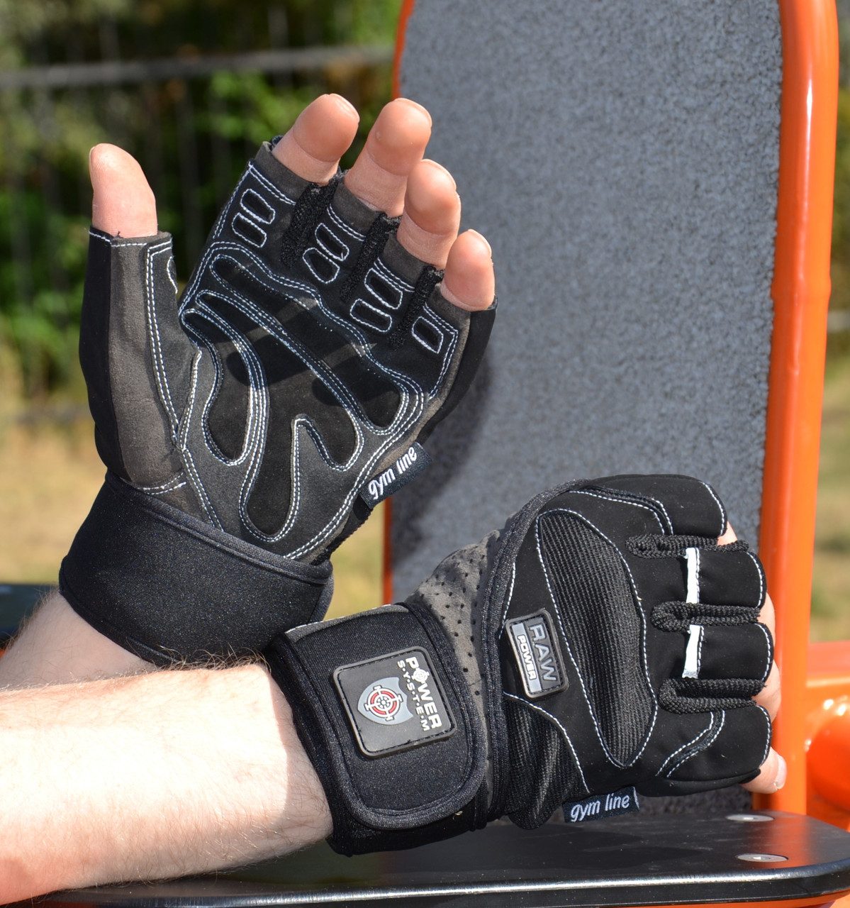 Рукавички для фітнесу Power System PS-2850 Raw Power Black/Grey XXL