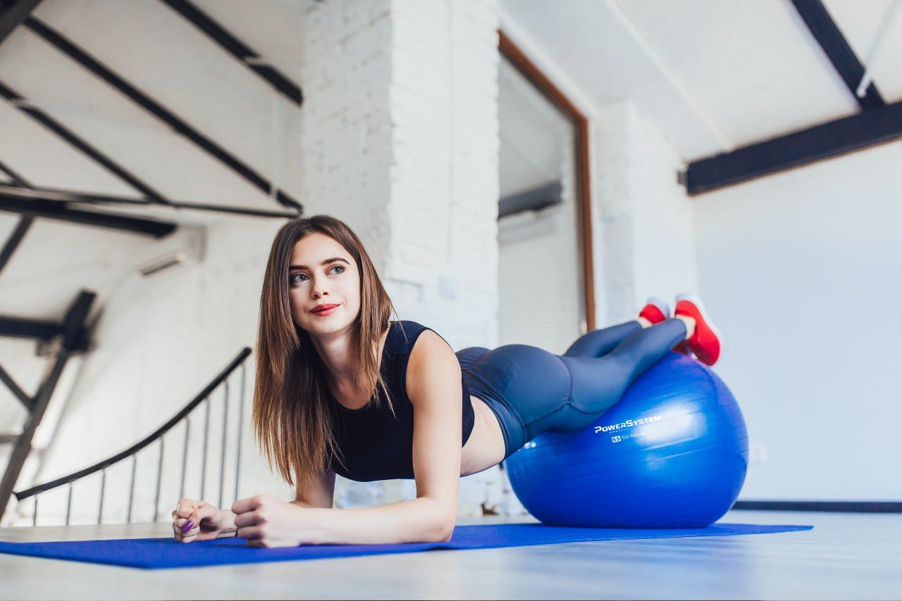 М’яч для фітнесу (фітбол) Power System PS-4018 Ø85 cm PRO Gymball Blue