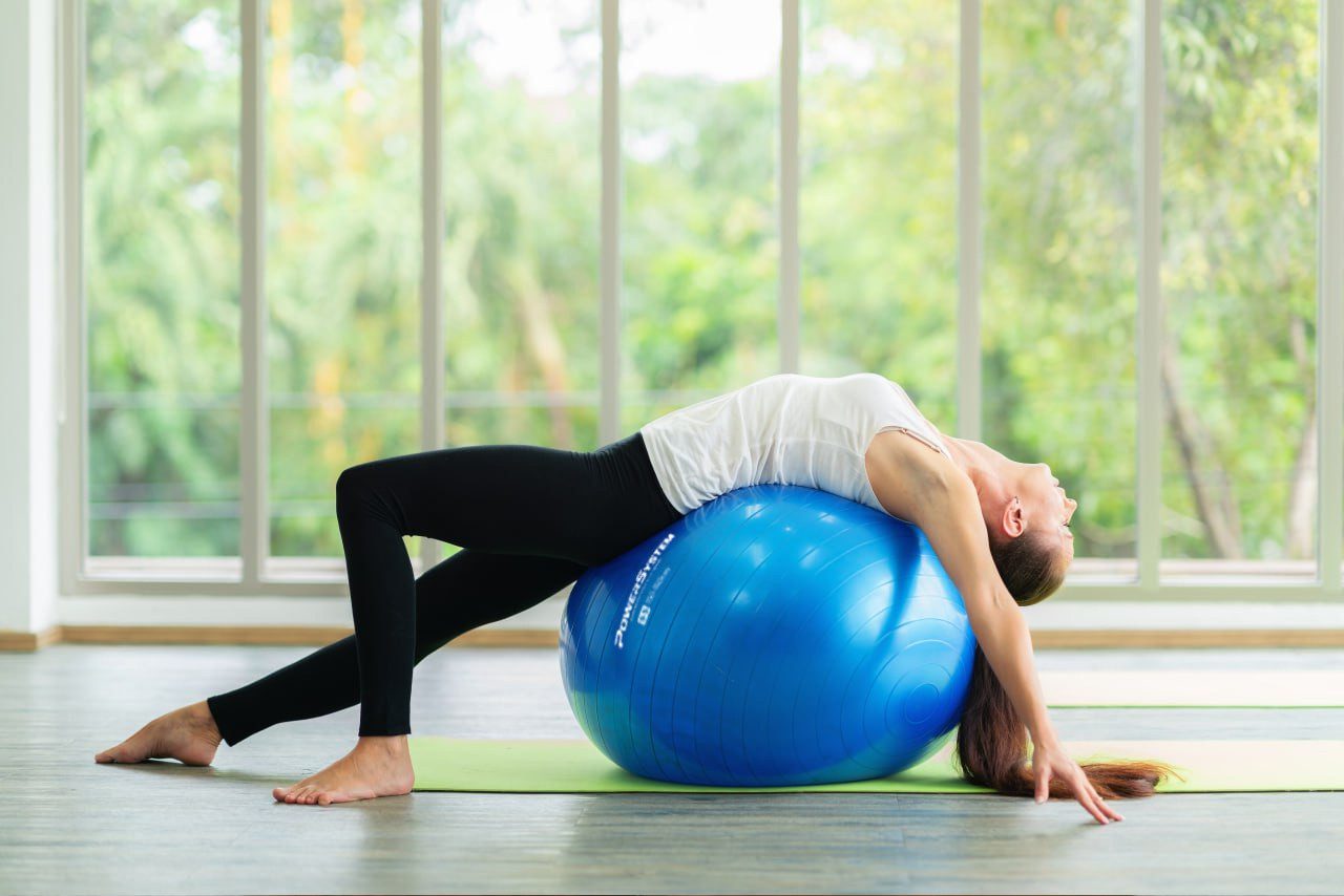 М’яч для фітнесу (фітбол) Power System PS-4018 Ø85 cm PRO Gymball Blue