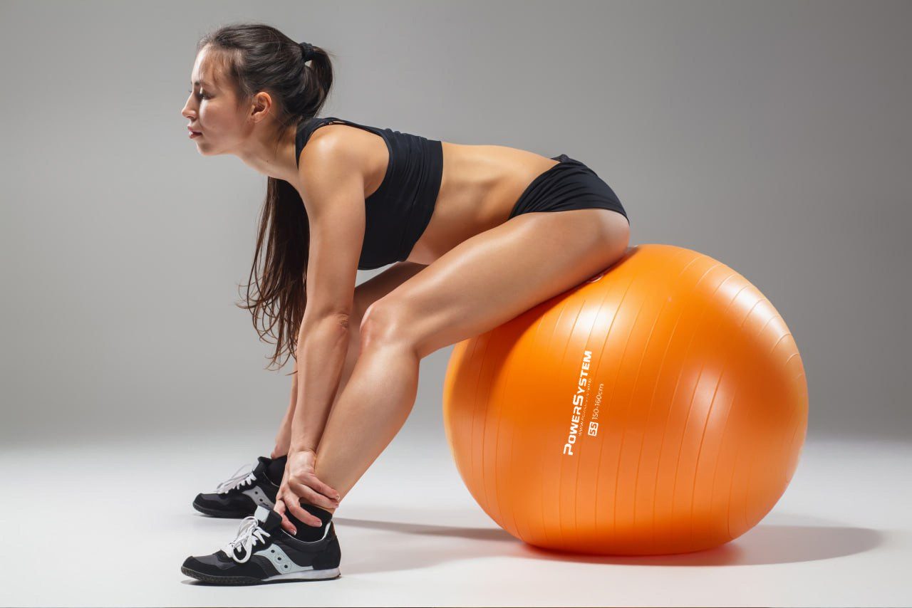 М’яч для фітнесу (фітбол) Power System PS-4013 Ø75 cm PRO Gymball Orange