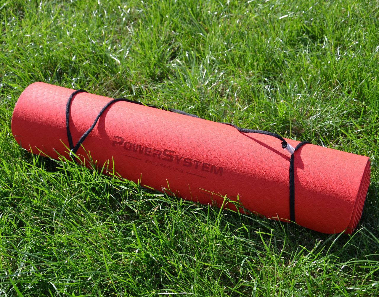 Килимок для йоги та фітнесу Power System PS-4060 TPE Yoga Mat Premium Red (183х61х0.6)