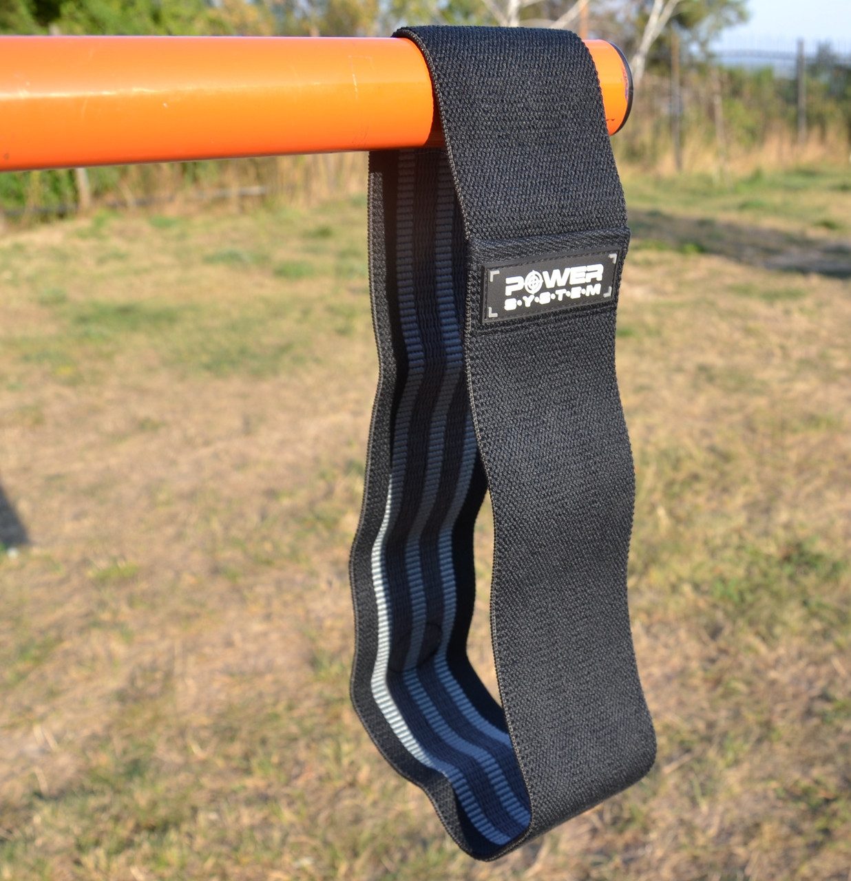 Тканева гумка для фітнесу та спорту Power System PS-4093 Booty Band LVL 3 Black/Grey (d_94 см. навантаження 6-12кг.)