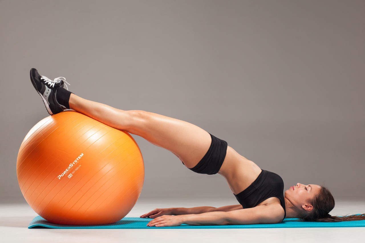 М’яч для фітнесу (фітбол) Power System PS-4013 Ø75 cm PRO Gymball Orange