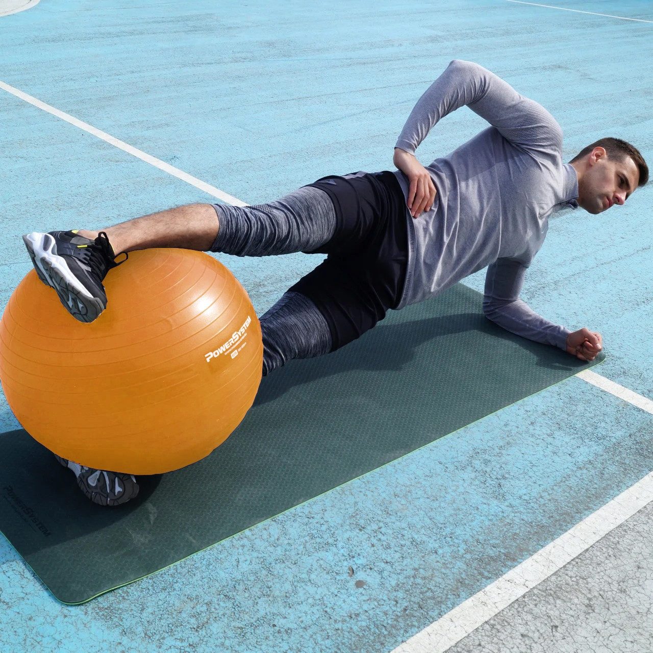 М’яч для фітнесу (фітбол) Power System PS-4012 Ø65 cm PRO Gymball Orange