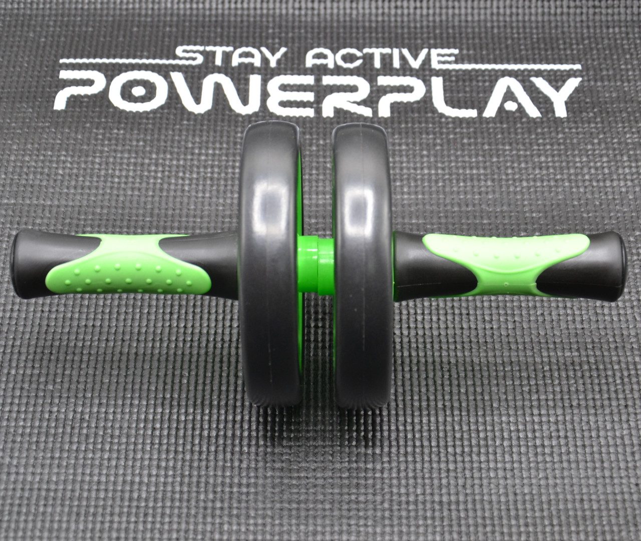 Колесо для преса подвійне PowerPlay 4327 Dual-Core Ab Wheel Чорно-червоне