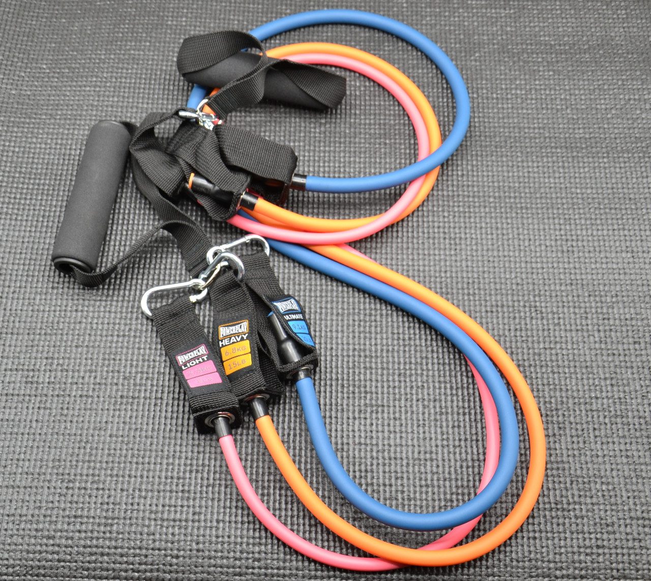 Набір трубчастих еспандерів PowerPlay PP-4101 Expander Tube Set 3шт. (до 18,2 кг.)