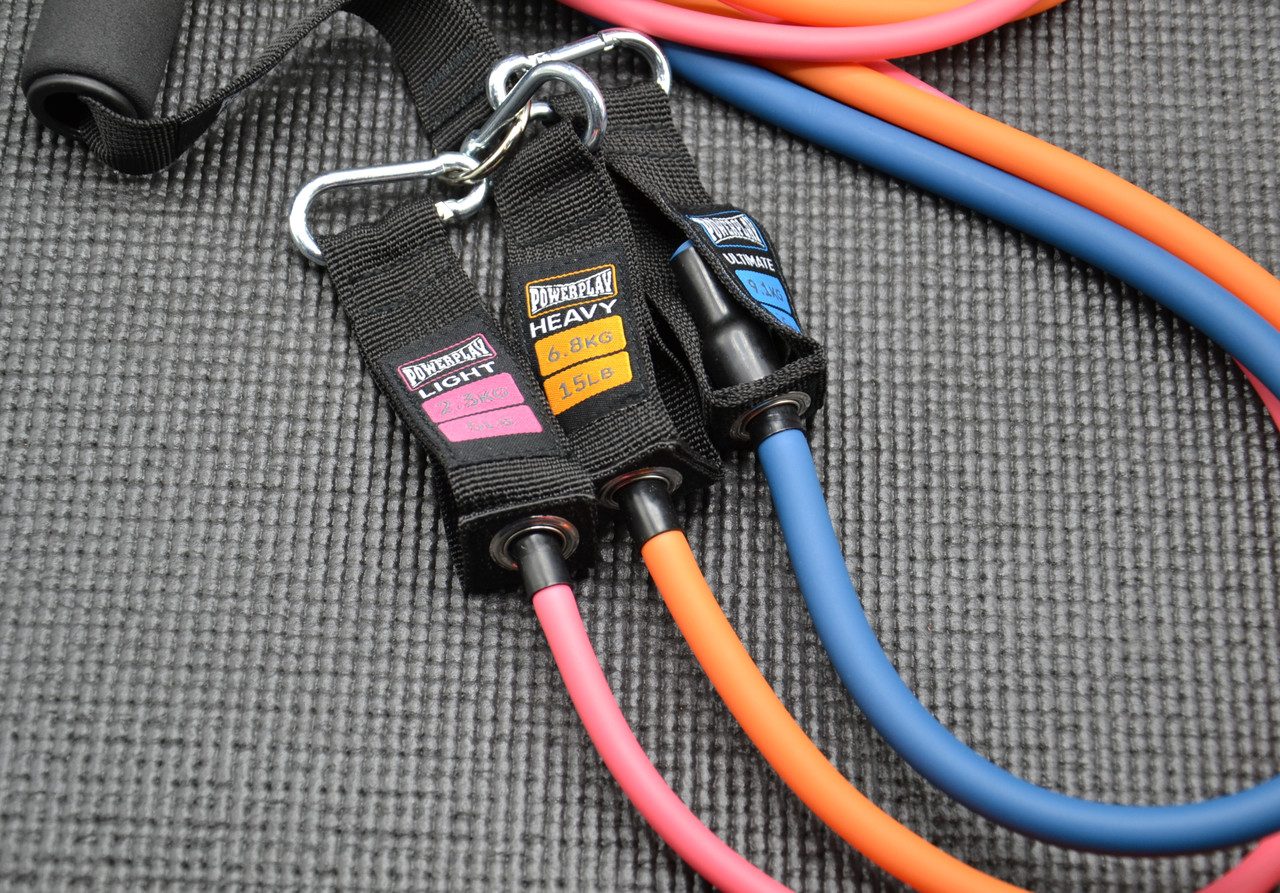 Набір трубчастих еспандерів PowerPlay PP-4101 Expander Tube Set 3шт. (до 18,2 кг.)
