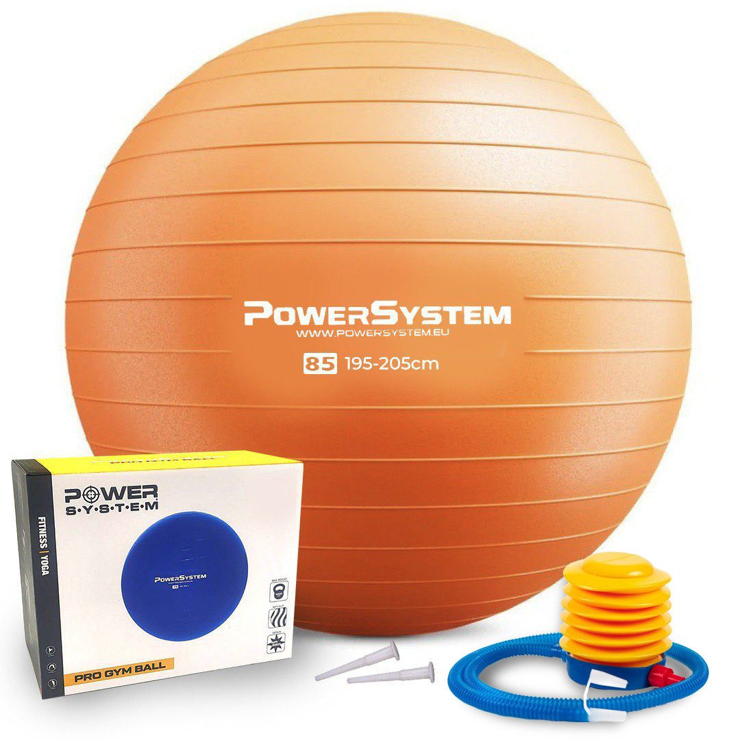 М’яч для фітнесу (фітбол) Power System PS-4018 Ø85 cm PRO Gymball Orange