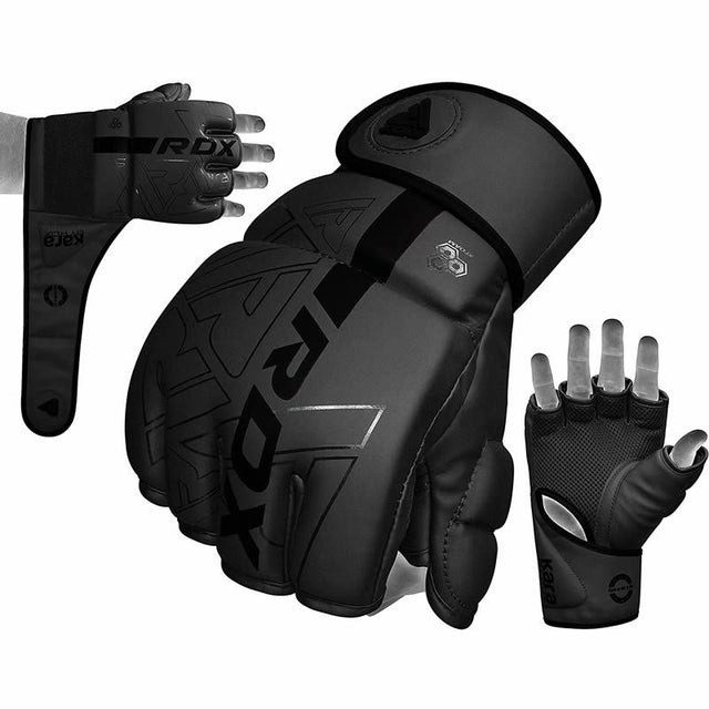 Рукавиці для ММА RDX F6 KARA Matte Black L
