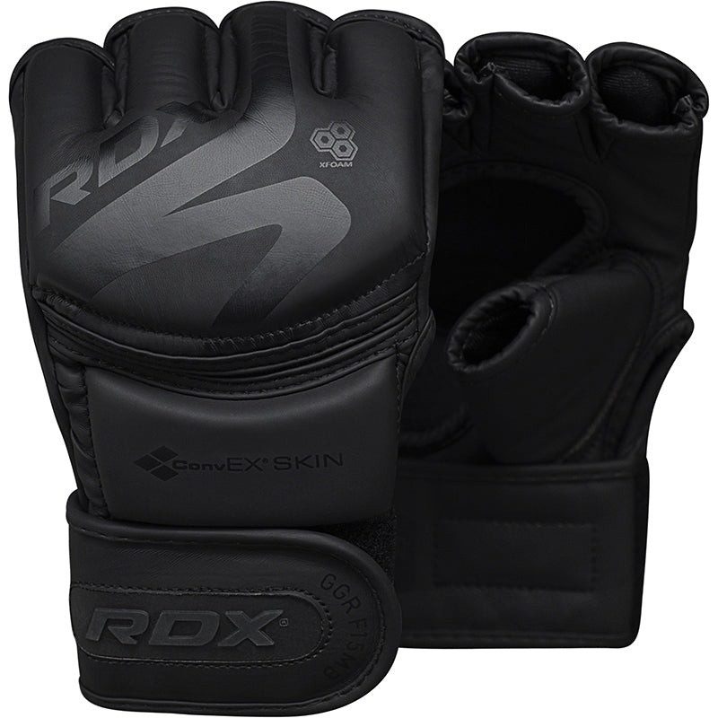 Рукавиці для ММА RDX F15 Noir Matte Black S