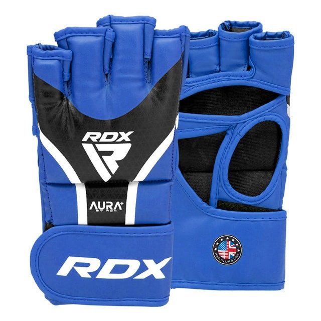 Рукавиці для ММА RDX AURA PLUS T-17 Blue/Black XL