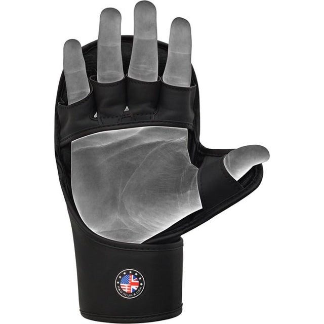Рукавиці для ММА (Греплінгові рукавички) RDX SHOOTER AURA PLUS T-17 Black Golden XL