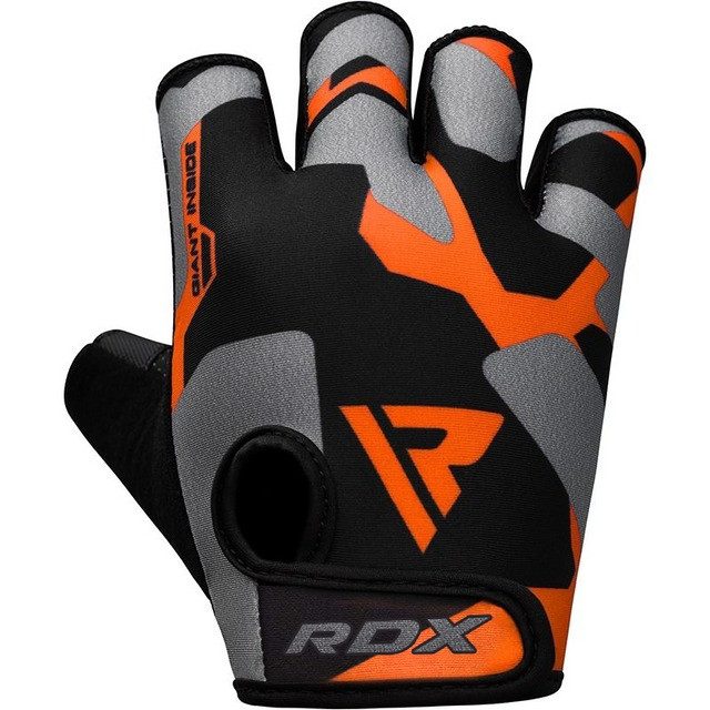 Рукавички для фітнесу RDX F6 Sumblimation Orange 2XL