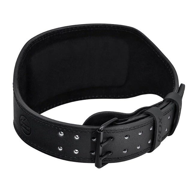 Пояс для важкої атлетики RDX 6 шкіряний Full Black L