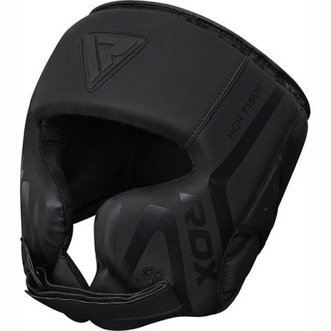 Боксерський шолом RDX T15 Noir Cheek Protector Matte Black L