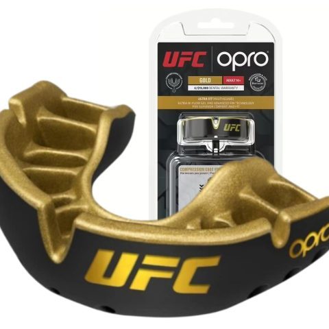 Капа OPRO Gold UFC доросла (вік 11+) Black/Gold (art.102516001)