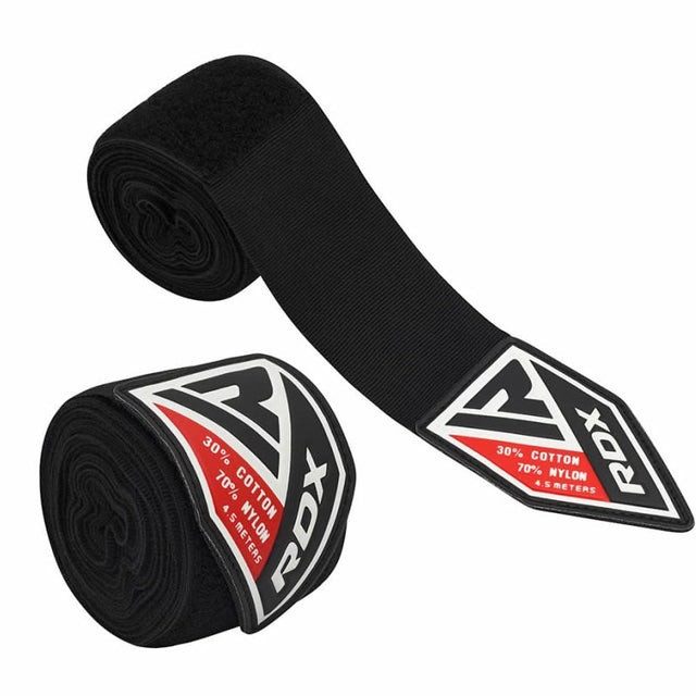 Бинти для боксу RDX WX Professional Boxing Hand Wraps Black (4.5м.)