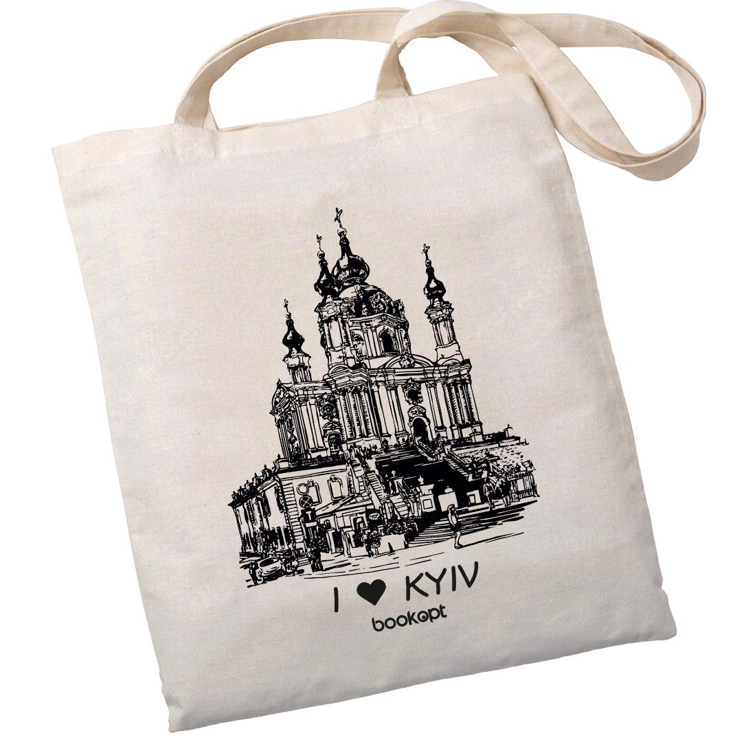 Екошопер BookOpt BK4016 I Love Kyiv бежевий