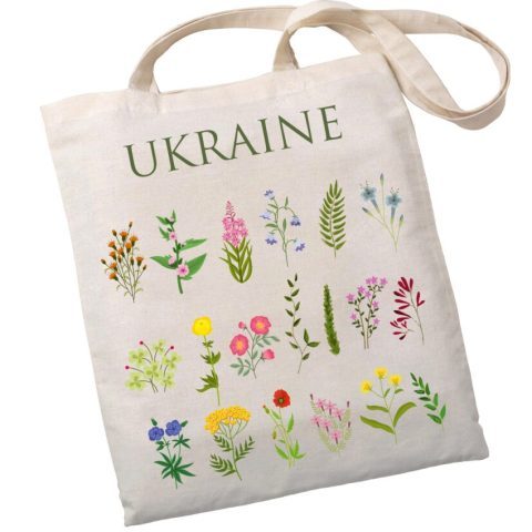 Екошопер BookOpt BK4083 Польові квіти, бежевий
