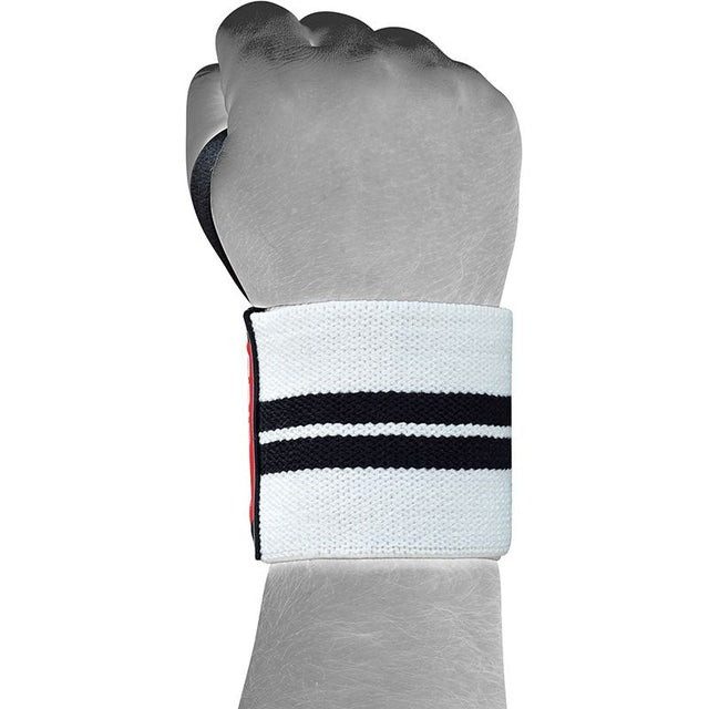 Бинти для зап’ясть (кистьові бинти) RDX W2 Gym Wrist Wraps BLACK/WHITE PLUS