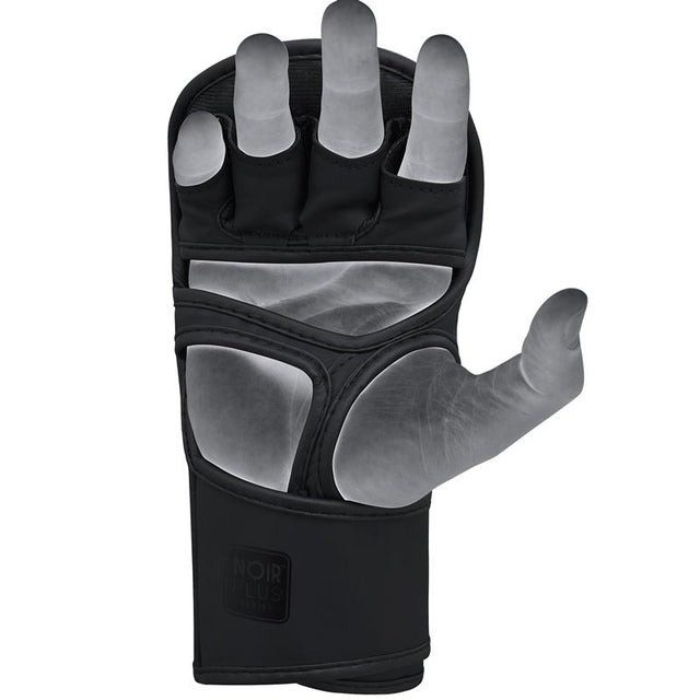 Рукавиці для ММА (Греплінгові рукавички) RDX T15 Noir Inner Matte Black XL