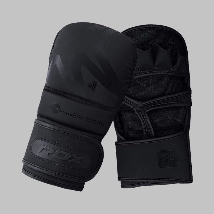 Рукавиці для ММА (Греплінгові рукавички) RDX T15 Noir Inner Matte Black XL