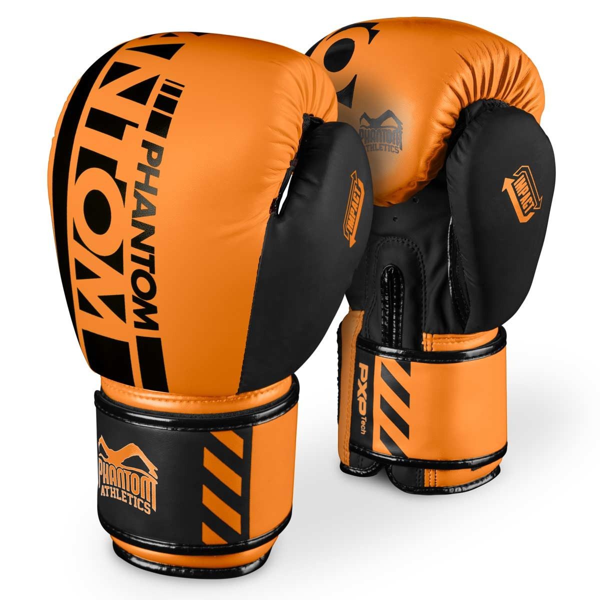 Боксерські рукавиці Phantom APEX Neon Orange 12 унцій (капа в подарунок)