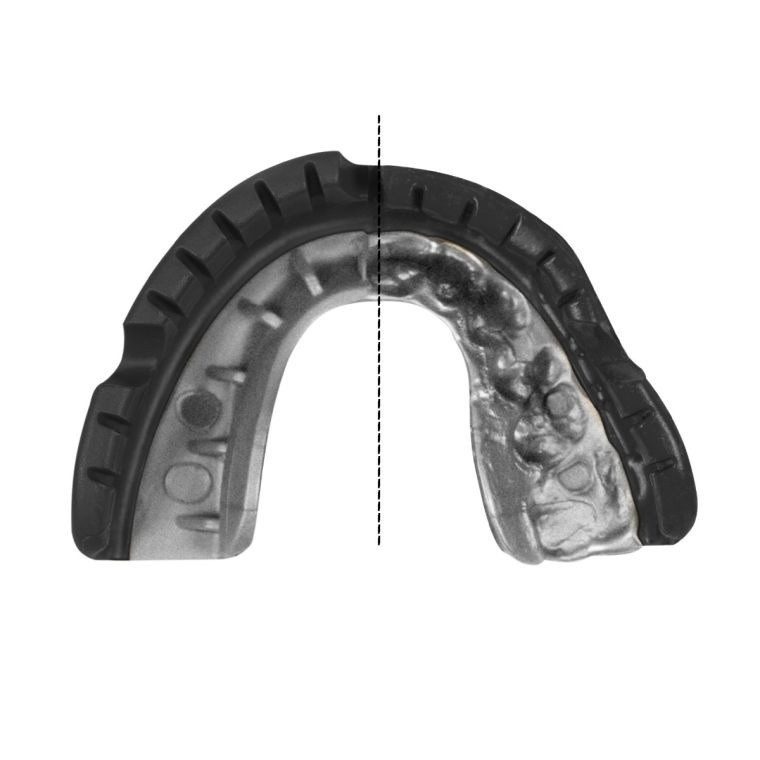 Капа OPRO Gold Braces під брекети доросла (вік 11+) Blackl/Silver(art.102518001)