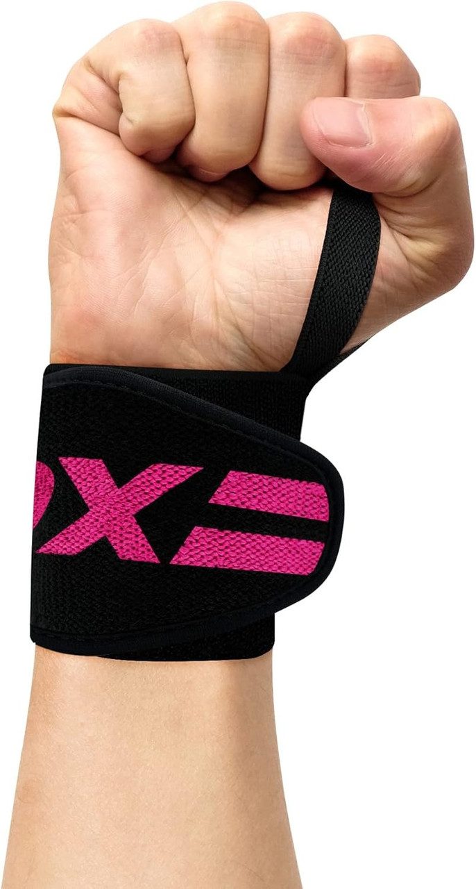 Бинти для зап’ясть (кистьові бинти) RDX W2 Gym Wrist Wraps Pink Pro