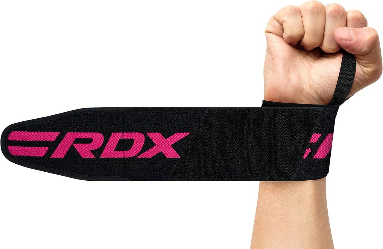 Бинти для зап’ясть (кистьові бинти) RDX W2 Gym Wrist Wraps Pink Pro