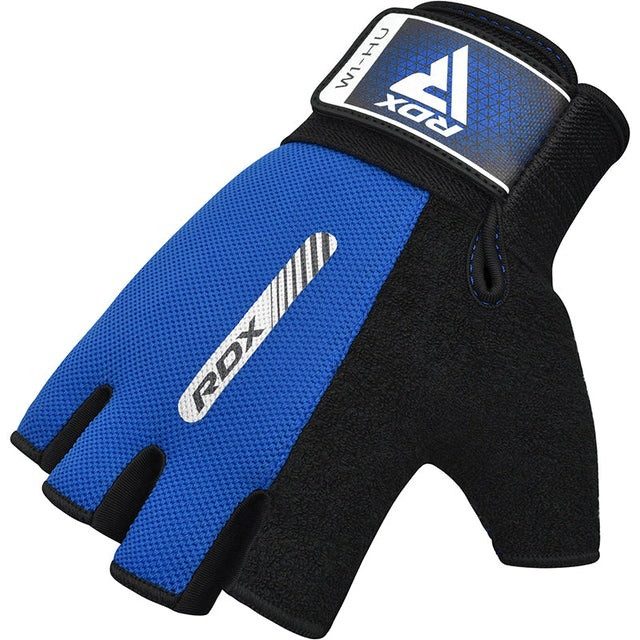 Рукавички для фітнесу RDX W1 HALF BLUE-XL