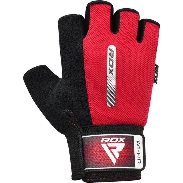 Рукавички для фітнесу RDX W1 HALF RED-S
