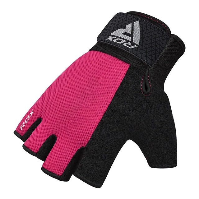 Рукавички для фітнесу RDX W1 Half Pink Plus S