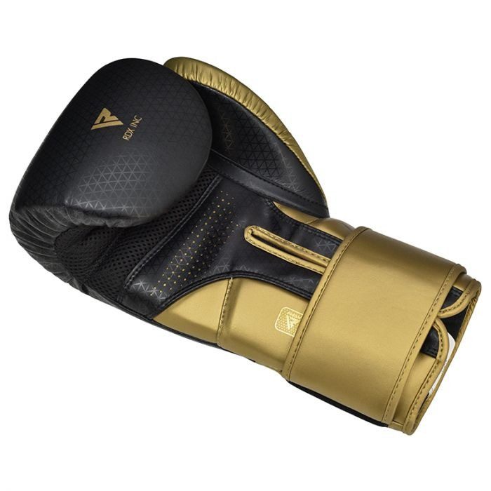 Боксерські рукавиці RDX MARK PRO SPARRING TRI LIRA 2 GOLDEN-10 унцій (капа в комплекті)